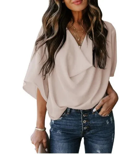 Fresh Draped Blouse