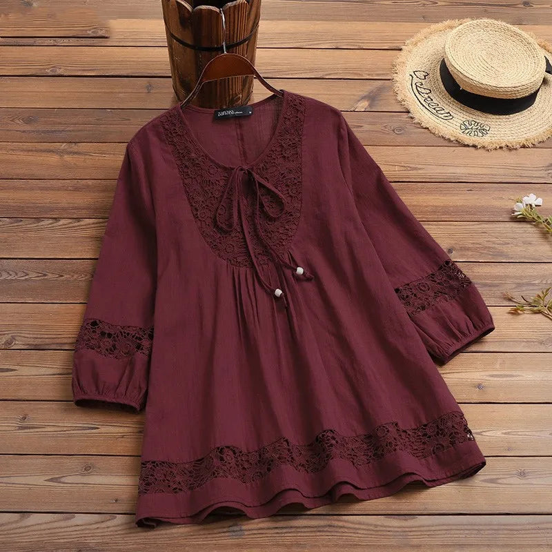 Vintage Peplum Blouse