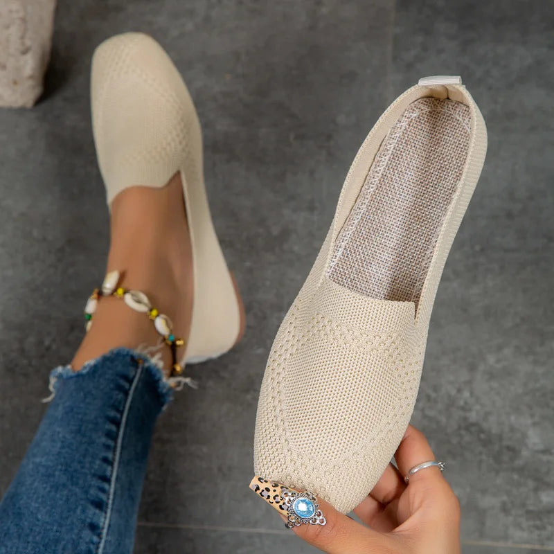 Natural Slip-On Sneakers