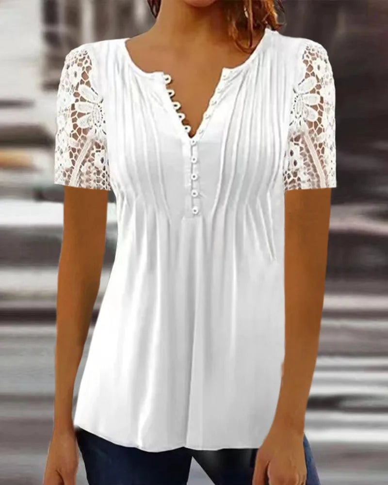 Graceful Wrap Blouse
