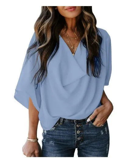 Fresh Draped Blouse