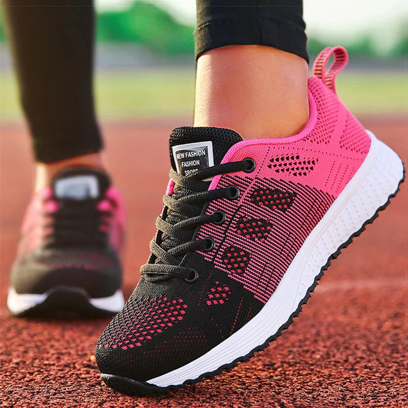 Breezy Lace-Up Sneakers