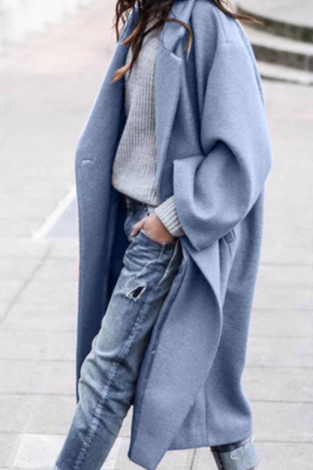 Layered Belted Coat