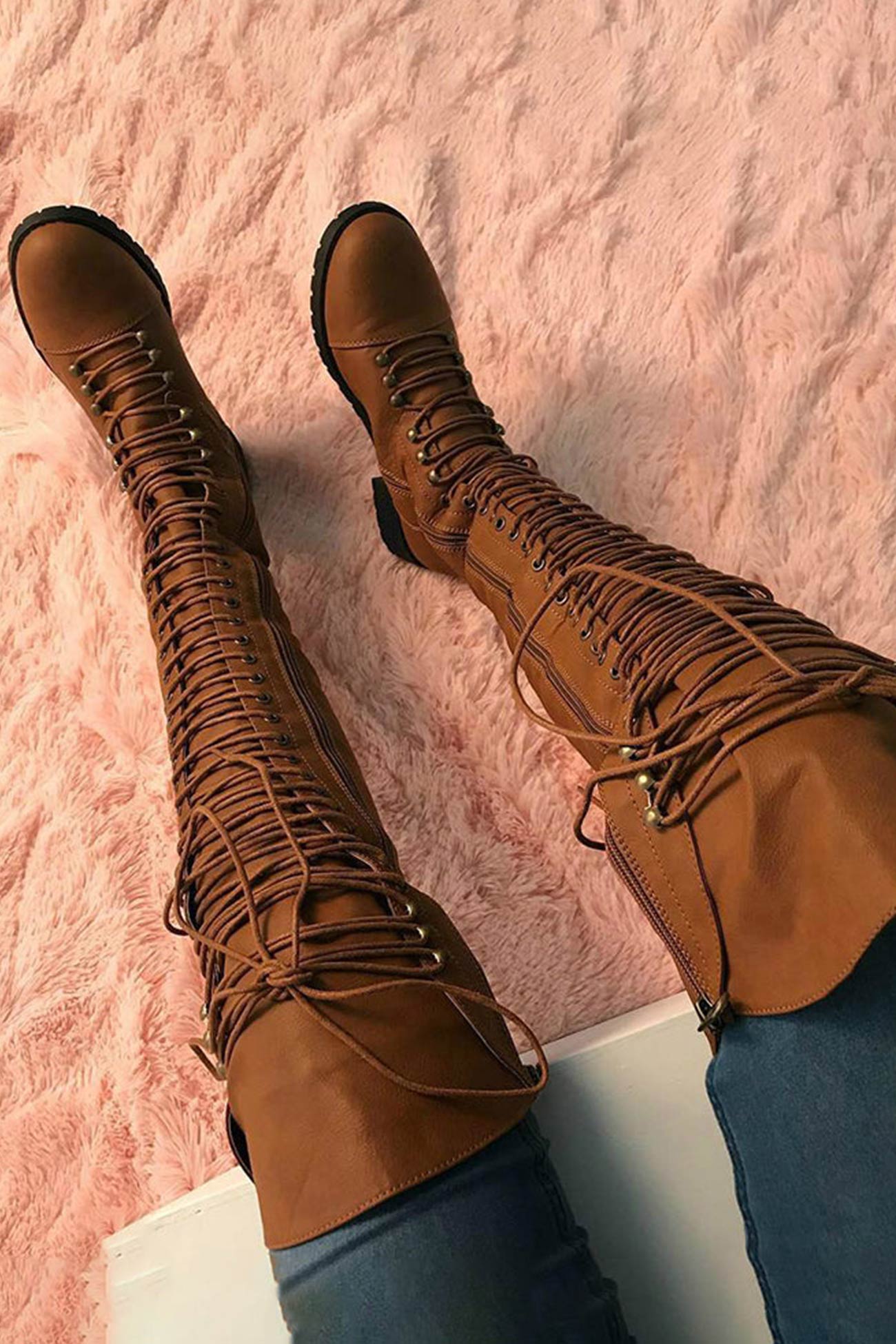 Walking Block-Heel Boots
