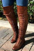 Walking Block-Heel Boots