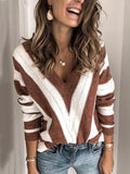 Textured Striped Sweater