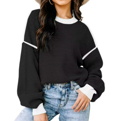 Textured Oversized Sweater