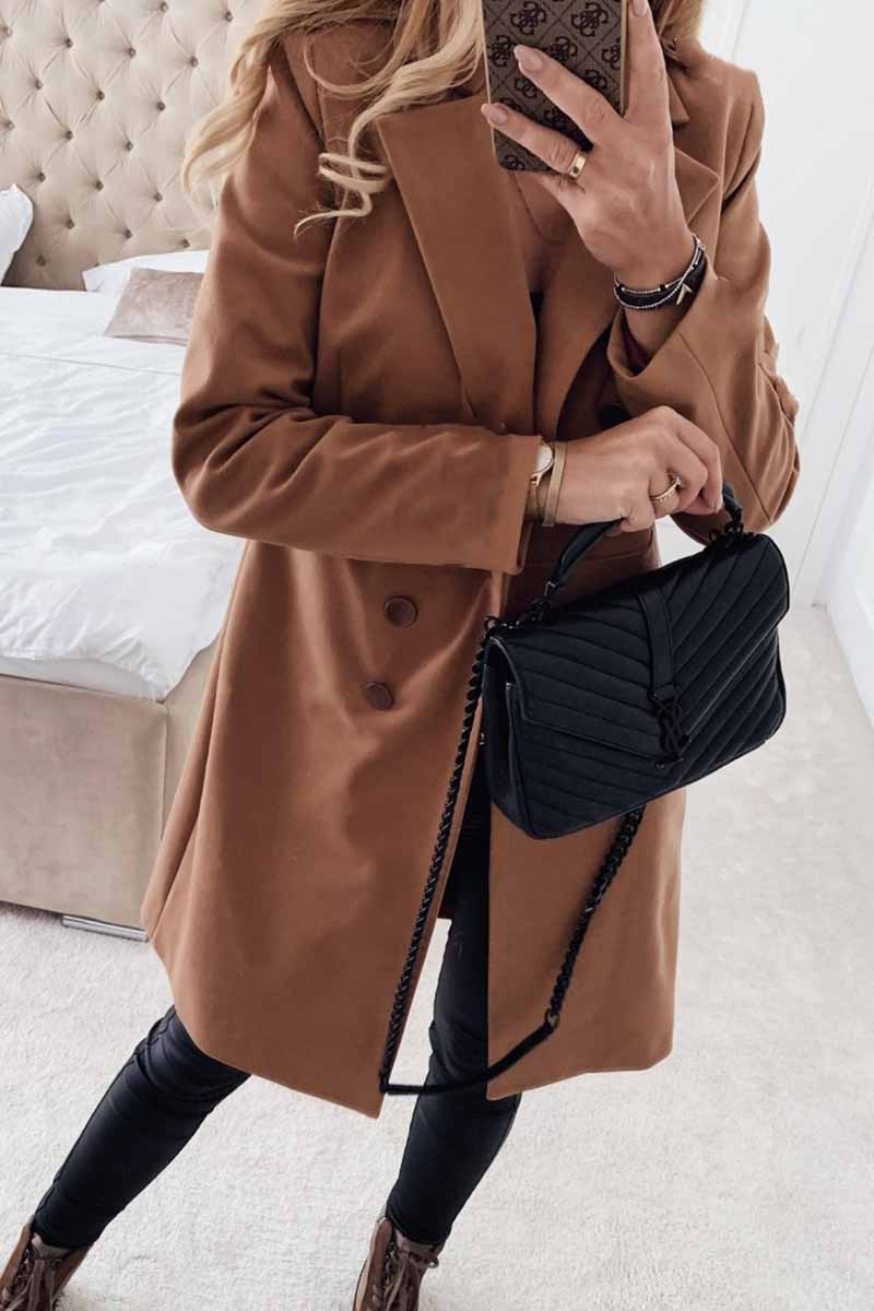 Elegant Double-Breasted Coat