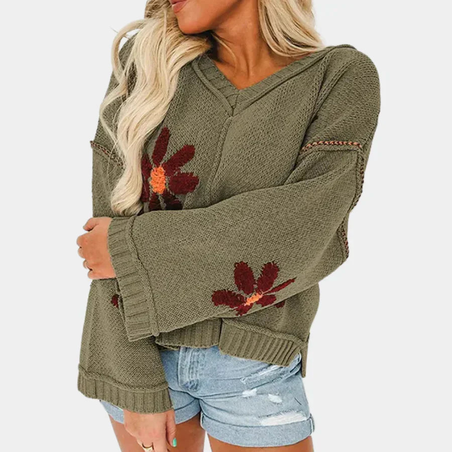 Textured Striped Sweater