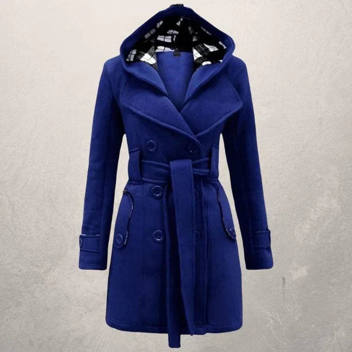 Layered Double-Breasted Coat