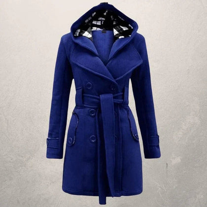 Layered Double-Breasted Coat