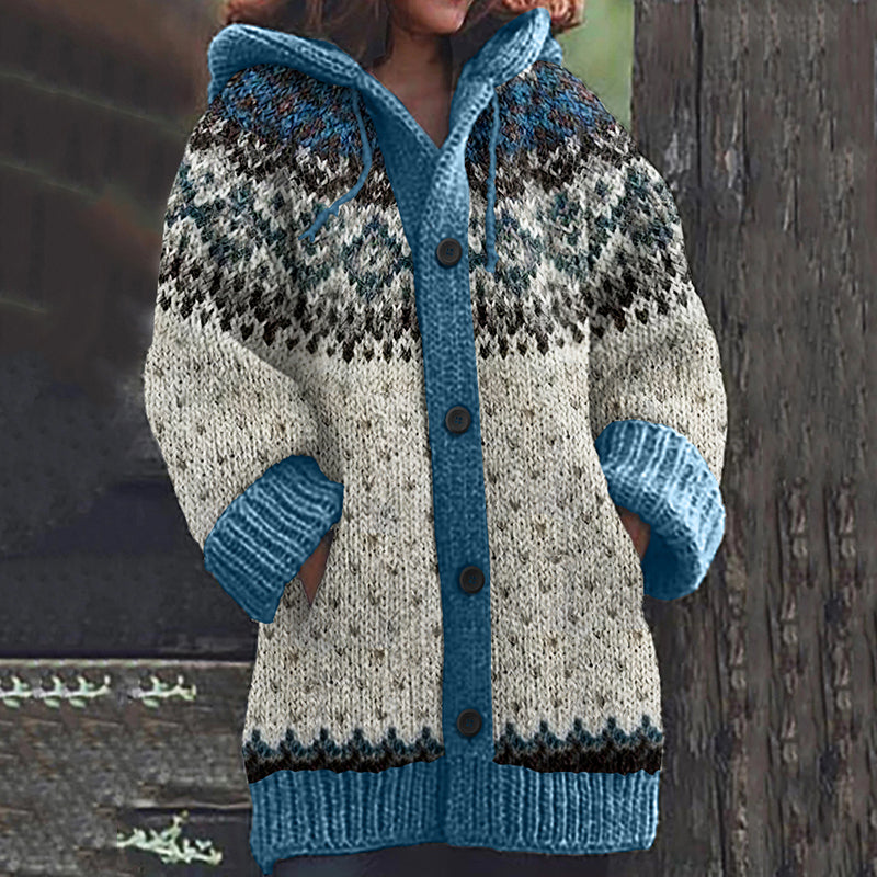 Textured Buttoned Sweater