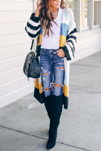 Textured V-Neck Sweater