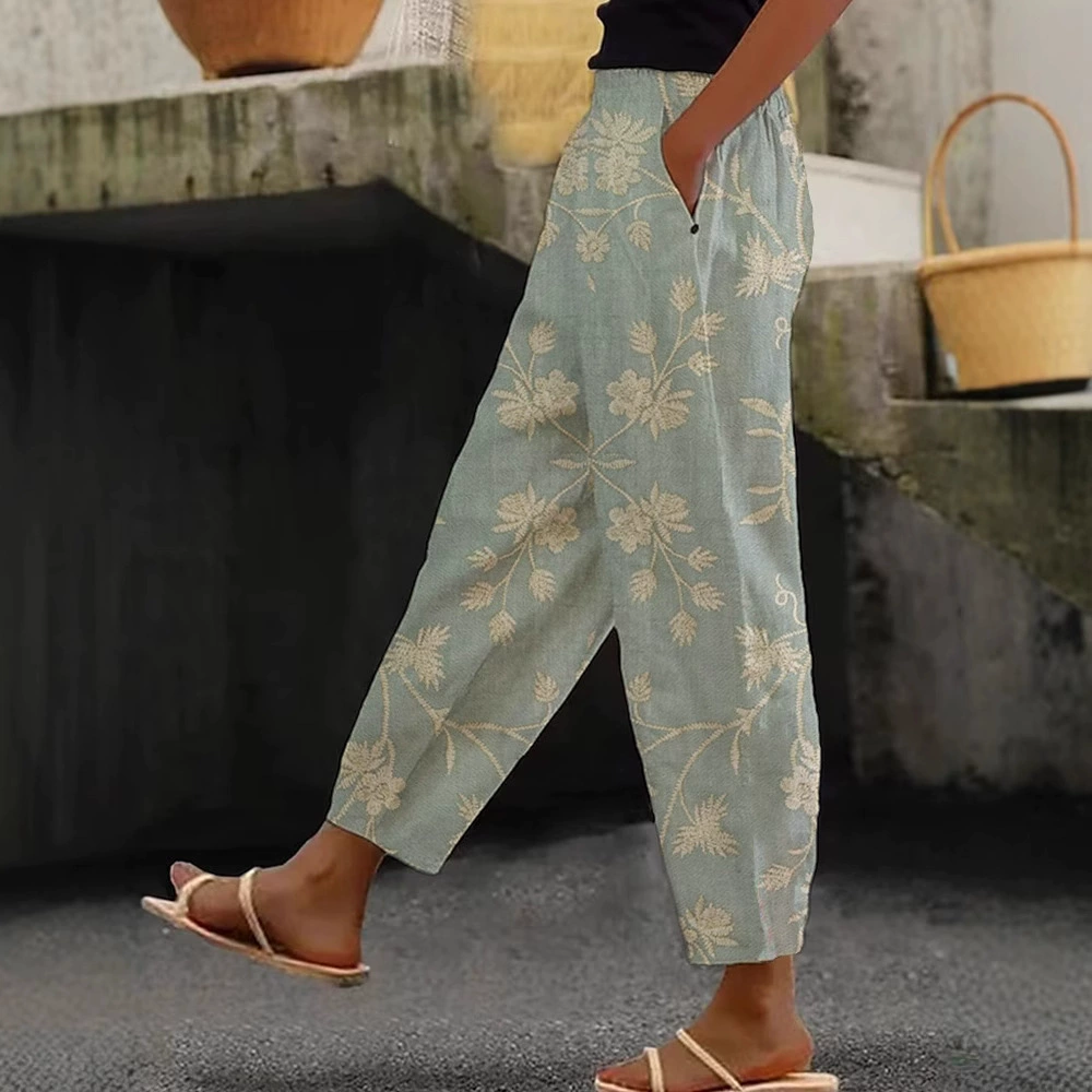 Stretch Textured Pants