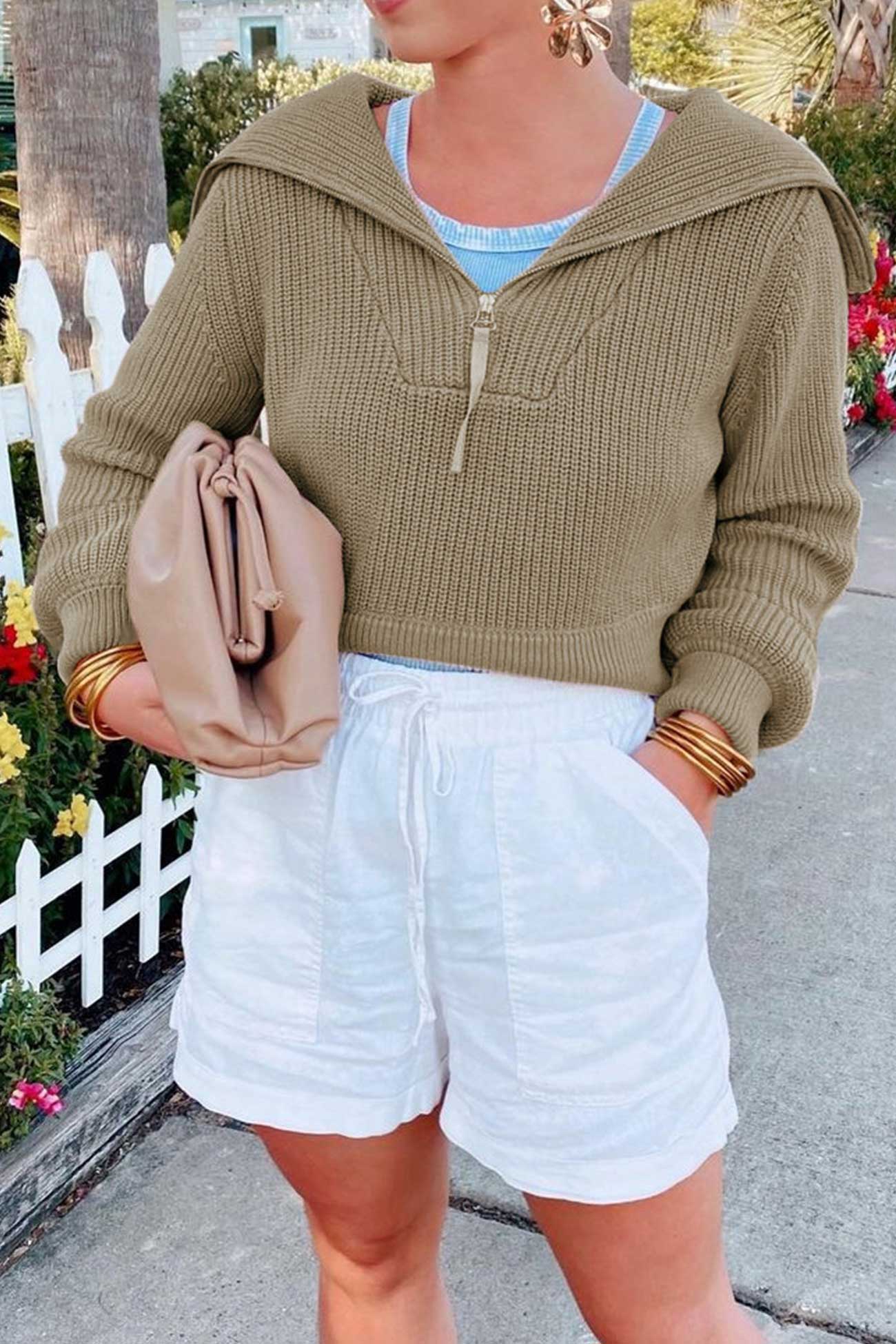 Everyday Buttoned Sweater