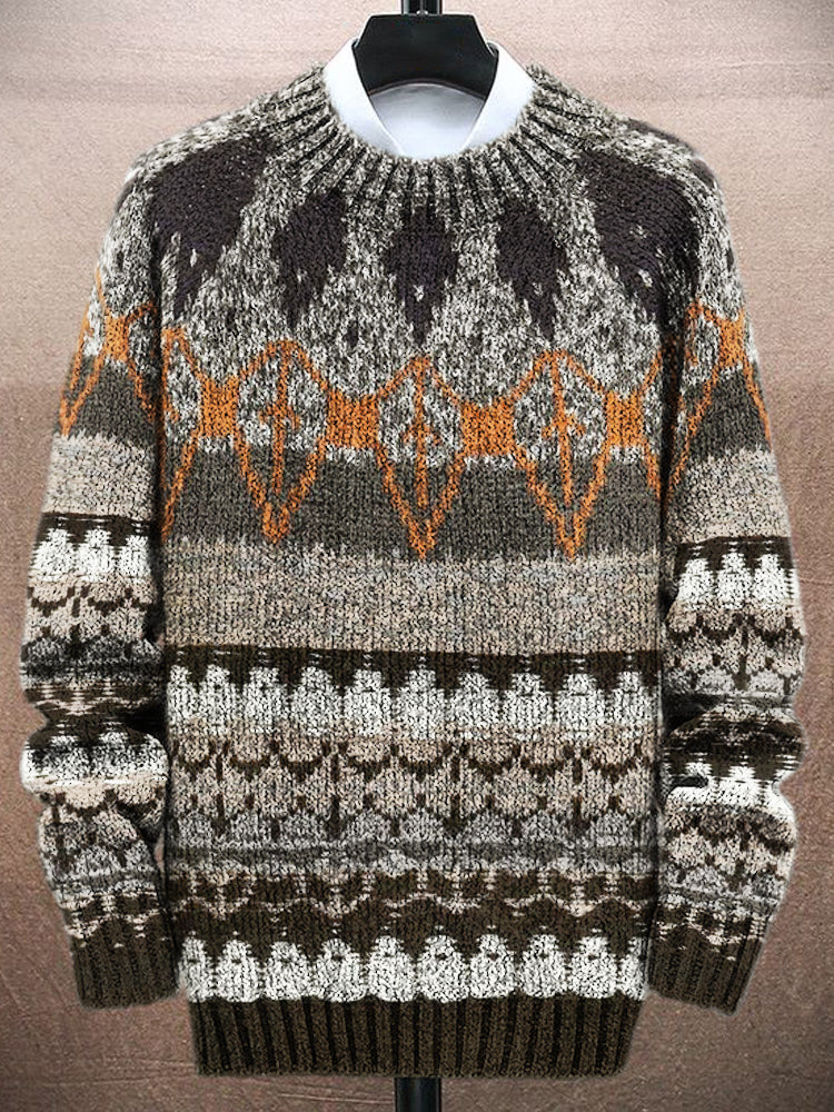 Textured Striped Sweater