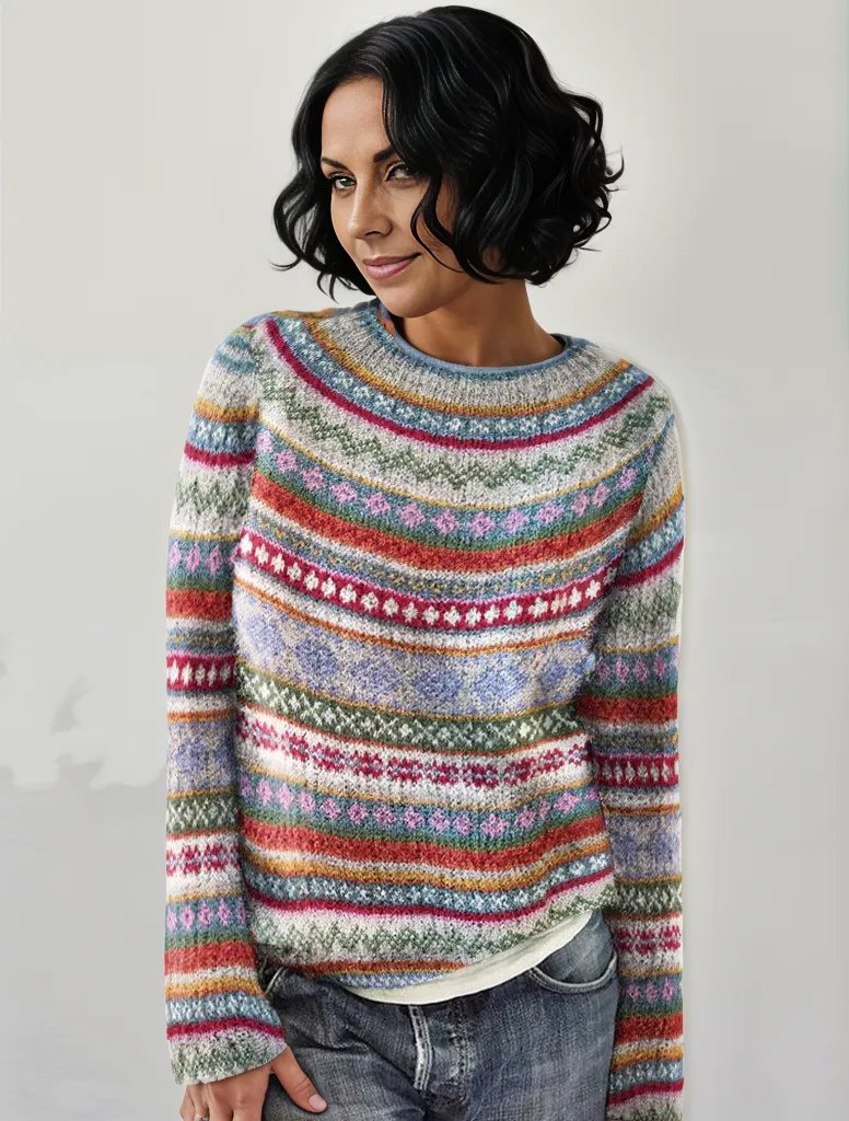 Textured Striped Sweater