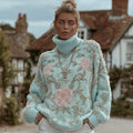Textured Cropped Sweater