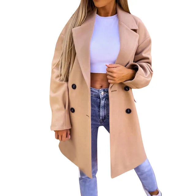 Layered Hooded Coat