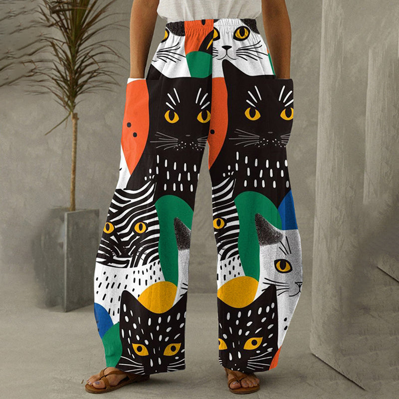 Relaxed High-Waist Pants