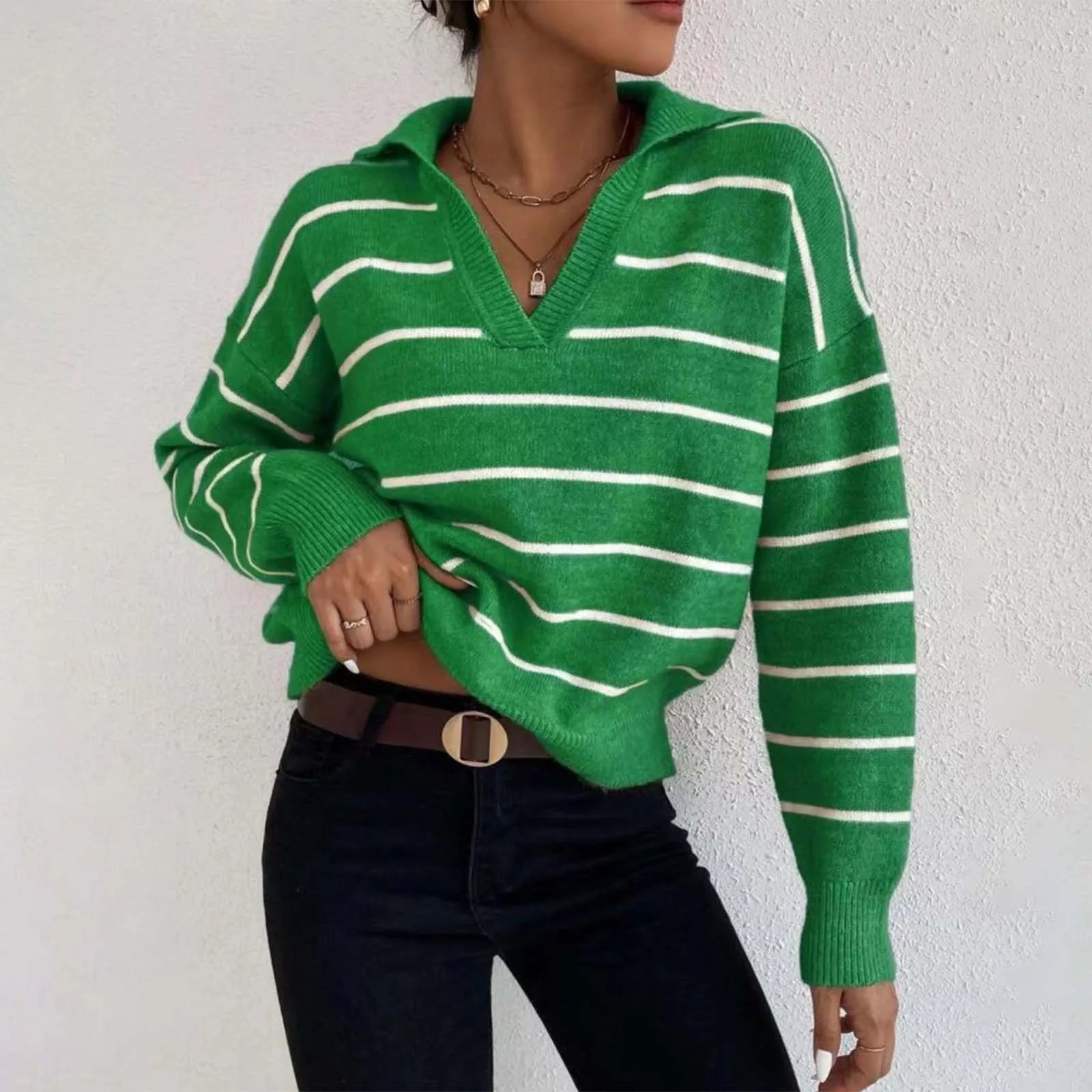 Casual Ribbed Sweater