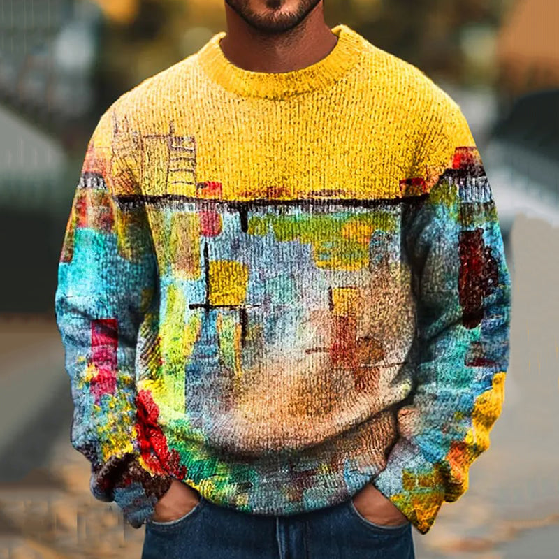 Textured Cropped Sweater