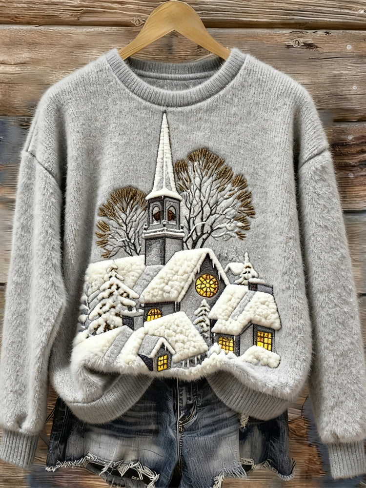 Textured V-Neck Sweater