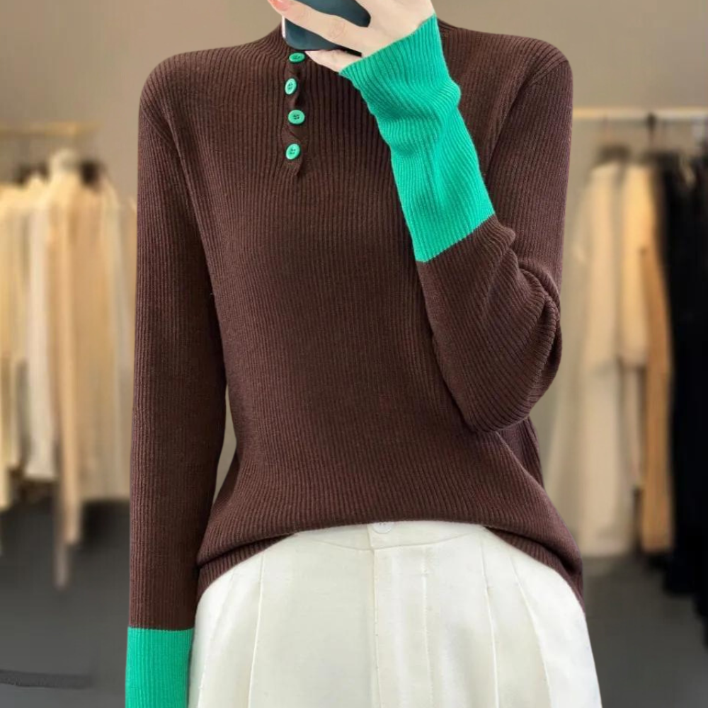 Weekend Buttoned Sweater