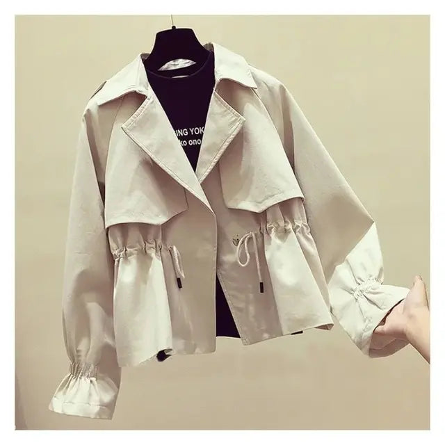 Layered Double-Breasted Coat