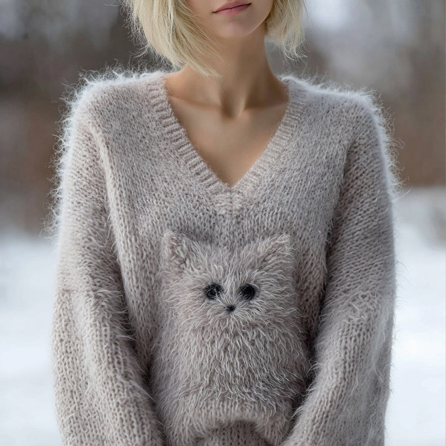 Relaxed V-Neck Sweater