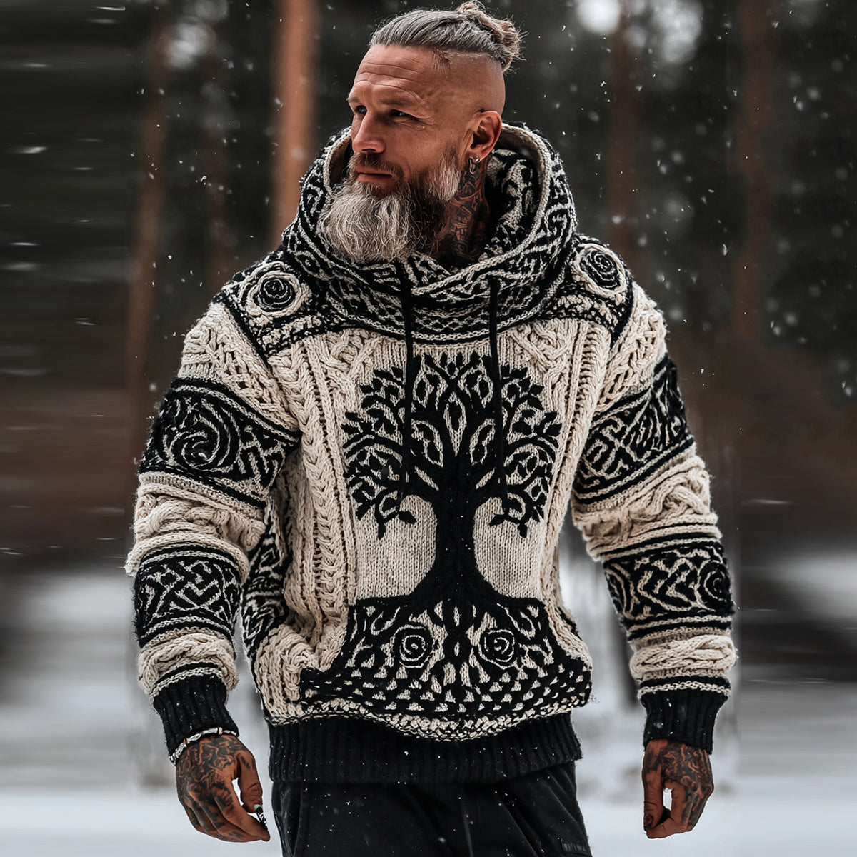 Warm Buttoned Sweater