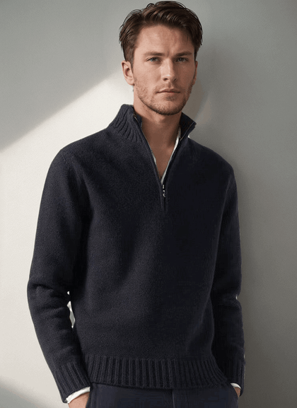 Textured V-Neck Sweater