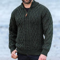 Textured Buttoned Sweater