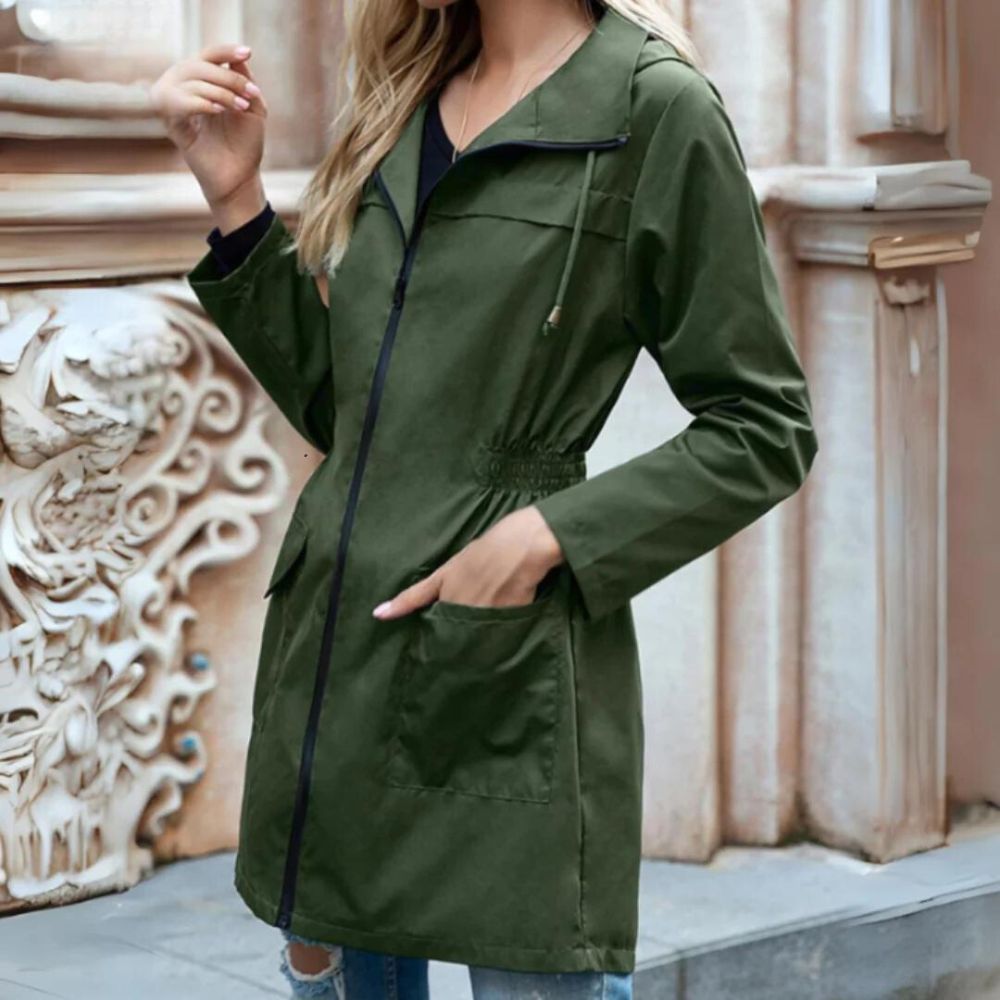 Layered Wool Coat