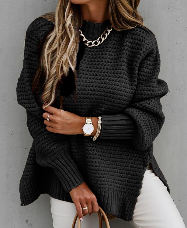 Textured Knit Sweater