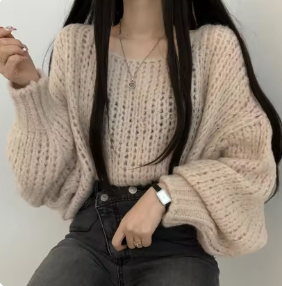 Relaxed V-Neck Sweater