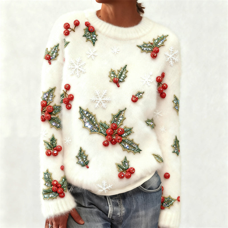 Textured Cropped Sweater