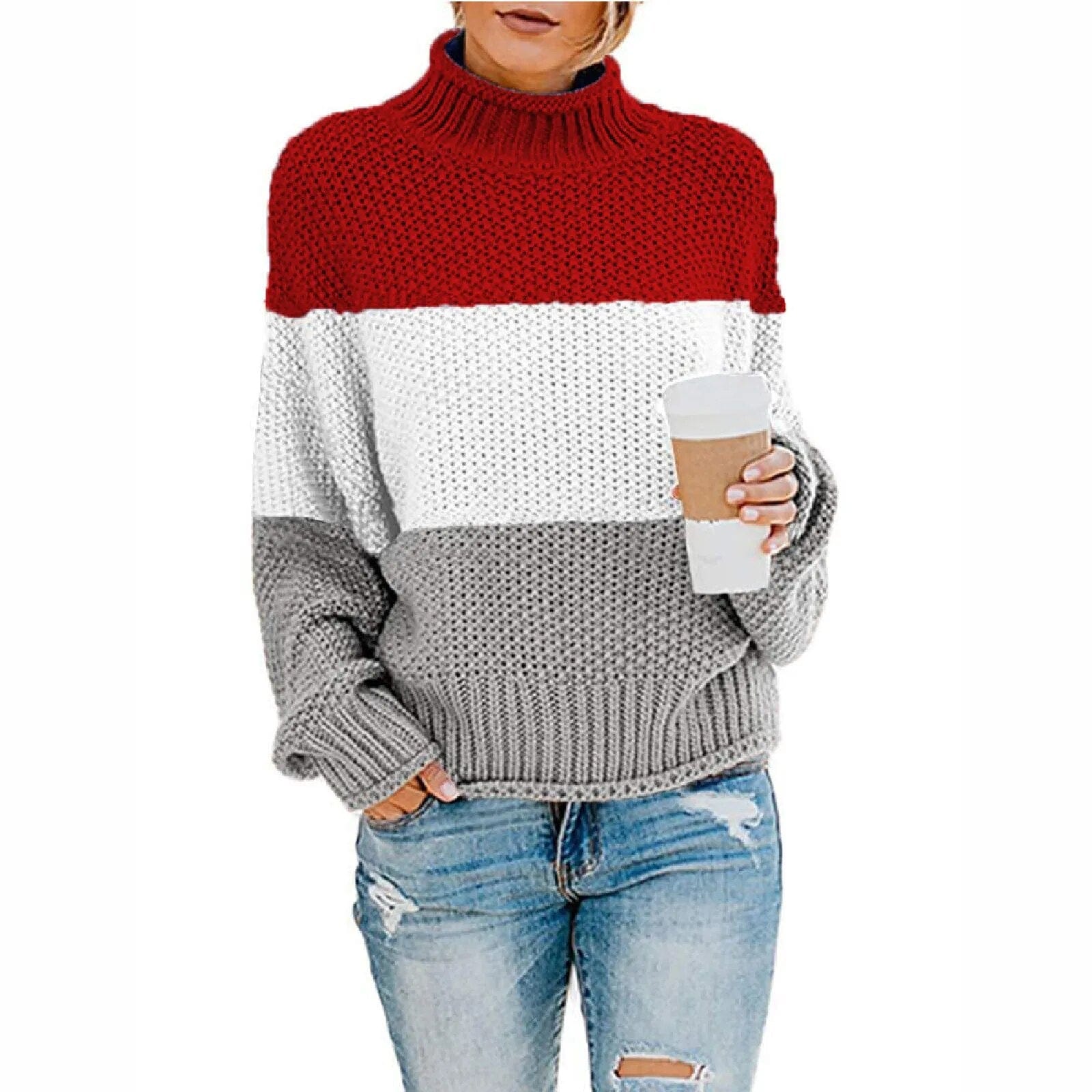 Textured Ribbed Sweater