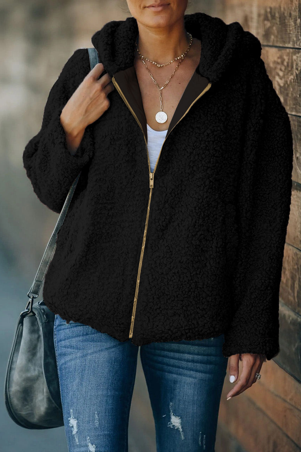 Soft Hooded Coat