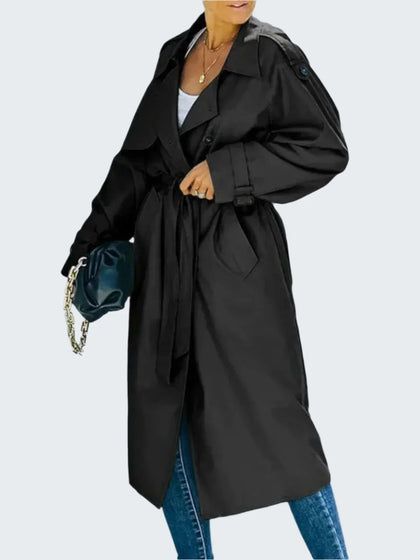 Relaxed Double-Breasted Coat
