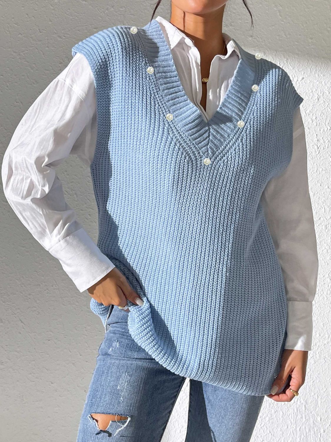 Easy Buttoned Sweater