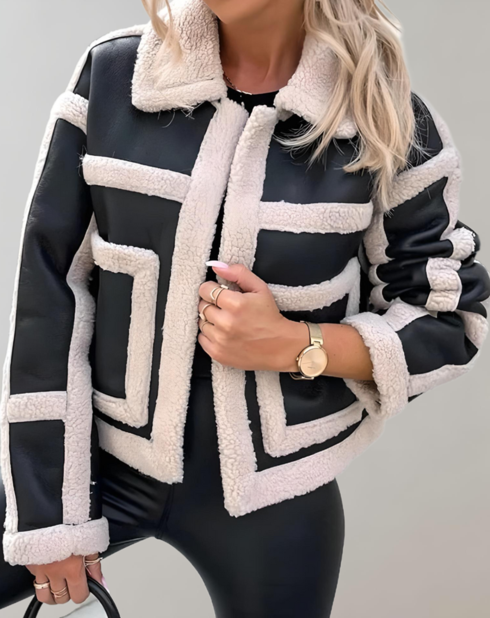 Layered Textured Coat