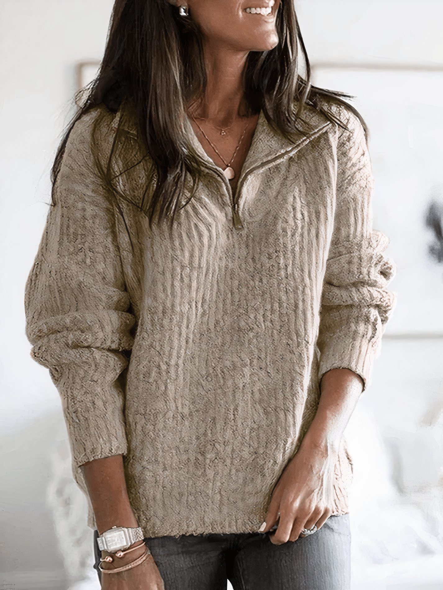 Weekend Buttoned Sweater