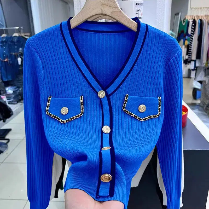 Textured V-Neck Sweater