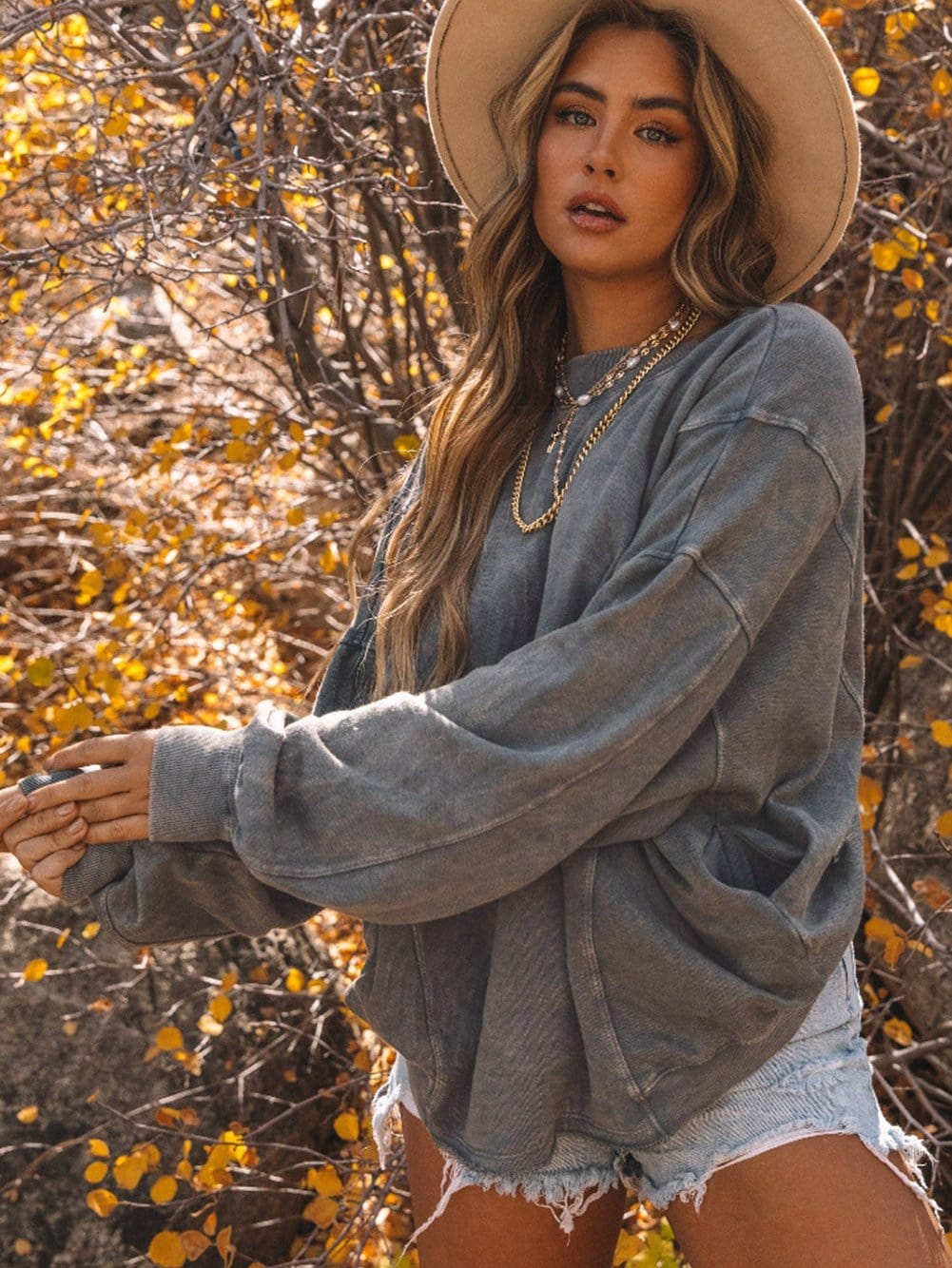 Soft Buttoned Sweater