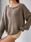 Textured Cropped Sweater