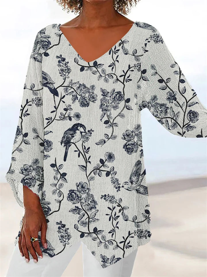 Elegant Draped Blouse
