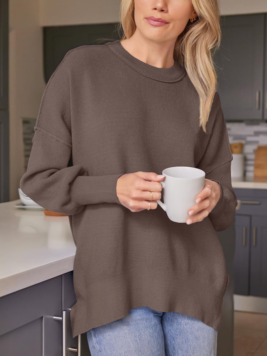 Relaxed V-Neck Sweater