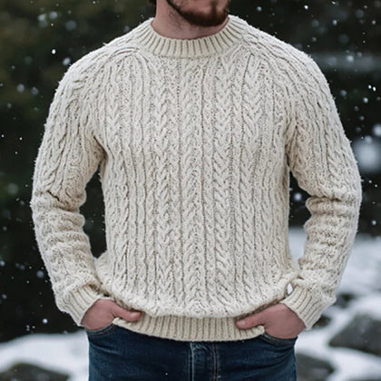 Textured Striped Sweater