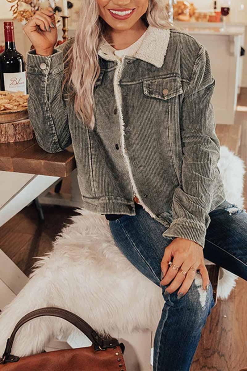 Cozy Double-Breasted Coat